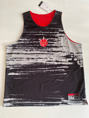 Nike Standard Issue Men Mesh Basketball Jersey Sz CL DV9606-010