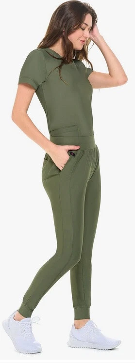 Conjunto Exfoliante Jogger Natural Uniforms Ultra Elástico para Mujer 8700 Foto 3 de 4