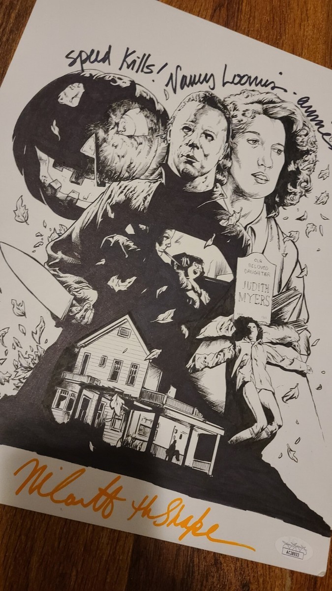 Nick Castle Signed Original Box Art Halloween Michael Myers