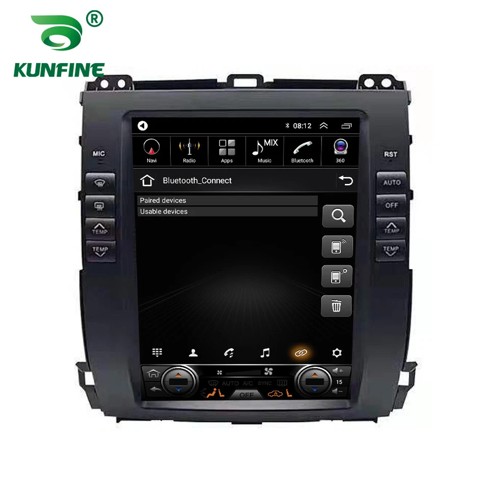 4+64GB Radio 10.4" For Toyota Prado 02-09 Lexus GX470 Android 12 GPS Car Stereo - Image 4 of 4