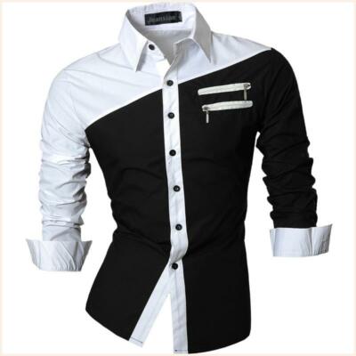 caMisas De veStir para Hombre estilo informal DE manga larga cOn boTones cuellO
