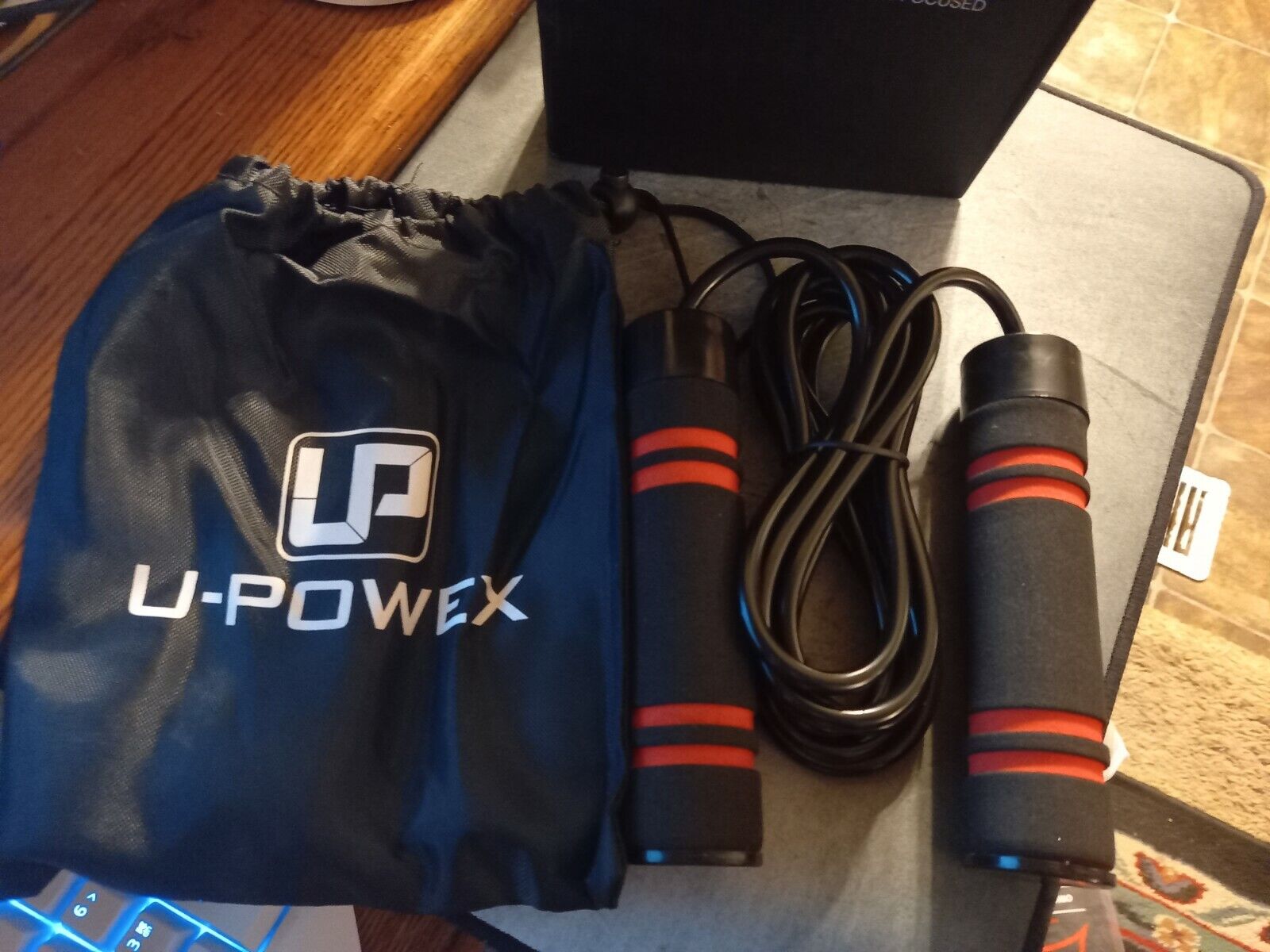 U-Powex Unbreakable Weighted Jump Super Special SALE held Rope NEW ~ W service bag Carry