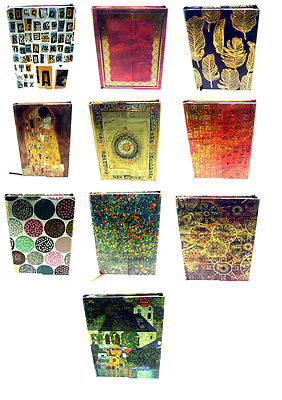  Verziertes Design - Pocket Notizbuch - 95 doppelseitig linierte Seiten - versch. Designs