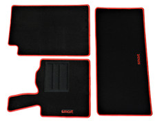 Custom Mats MART FORTWO W450/W451 1998>2014 Front + Red Trunk
