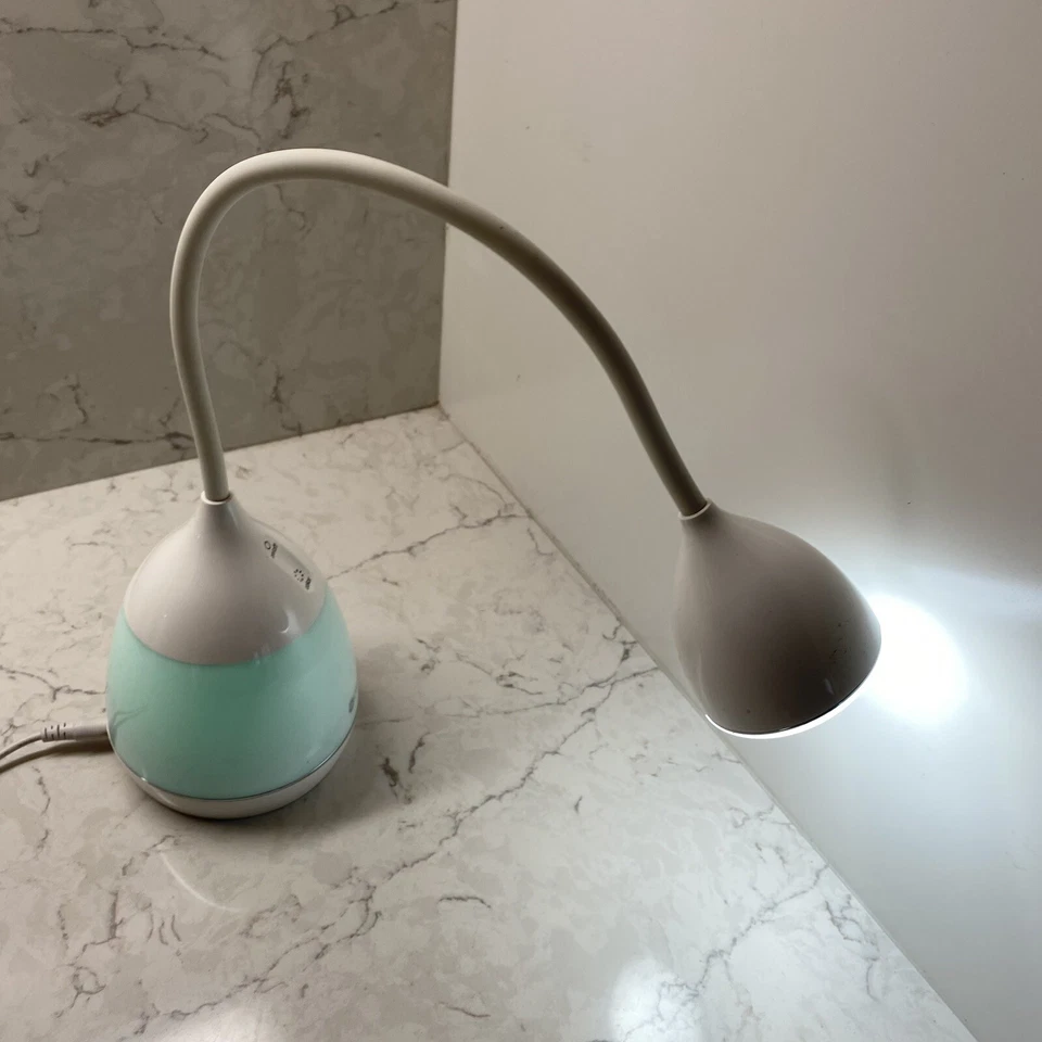 Ottlite White 120V 60Hz USB Port Mood LED Color Changing Base Desk Lamp - Image 2 of 4