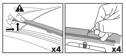 2x NEW Aerodynamic Cross bar / Roof rack for Honda Odyssey  2013 - 2024 - Picture 2 of 4