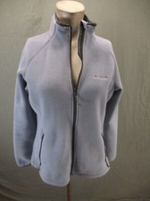 Columbia Size M Womens Full Zip Stand Collar Pocket Fleece Athletic Jacket 959