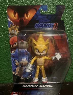 New Sonic The Hedgehog 3 Movie SUPER SONIC 5  Action Figure Jakks Pacific 