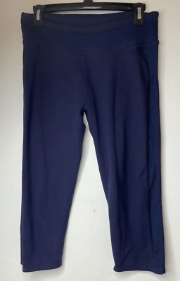 Fabletics Style 393136 Camacan Capri Size M Blue Multicolor Cropped Legging