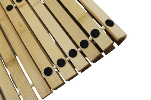 Natürliche Bambus rutschfeste wasserabweisende Badematte 23,25" x 15,75" Kostenloser Versand - Bild 6 von 9