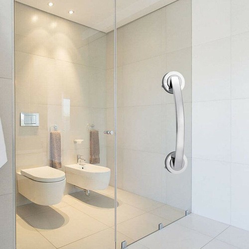 Bath Shower Grip Handle Bathroom Suction Cup Grab Bar Safety Rail Tub Support - Picture 6 of 8