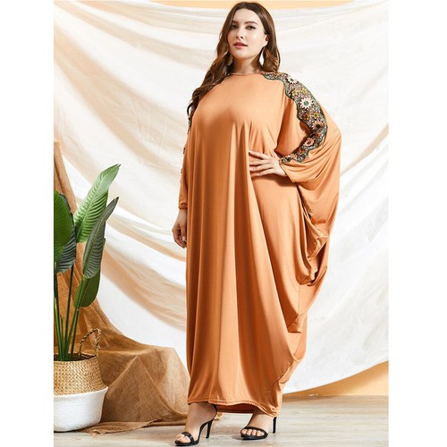 Maxi Vestido Dubai Musulmán Mujer Talla Grande Abaya Kaftan Bata Farasha Caftan Bata - Imagen 22 de 102