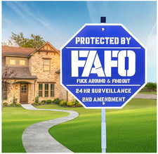 FAFO Security Sign, Funk Around and Find Out Sign,Home Security Signs Yard, F...