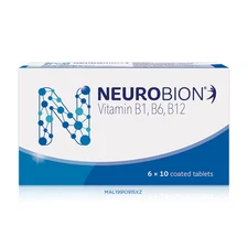 Neurobion Vitamin B1, B6, B12 Nerve Relief, Numbness & Tingling 60's NEW Batch