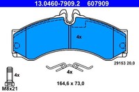 Neu - Ate 13.0460-7909.2 Bremsbelagsatz, Scheibenbremse FüR MERCEDES-BENZ Vw