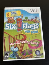 Six Flags Fun Park (Nintendo Wii, 2009) Video Game Complete CIB