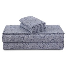 Tribeca Living Portuguese Cotton Flannel Sheets King Size - 170-GSM Deep Pock...
