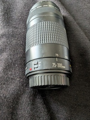 Canon Camera Zoom Lens EF 75-300mm f/4-5.6 II Telephoto Zoom Lens With Caps