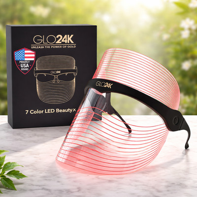 GLO24K - 7 Color LED Beauty Mask - Brand New & Sealed - FAST SHIPPING!