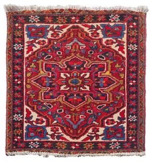 Genuine Hand Knotted Vintage Tribal Hareez Wool Area Rug 2.11 x 2.8 Ft