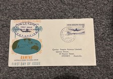 Cocos (Keeling) Island FDC Qantas flight cover 1963 5PDSTAMP