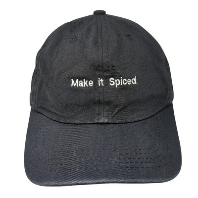 Make It Spiced Bacardi Slideback Baseball Cap Black One Size Adjustable 6 Panel