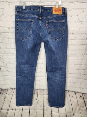 LEVIS 511 Skinny Jeans Men's Tappered Dark Wash Blue Denim Pants Sz 36x32