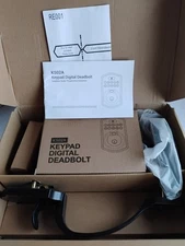 Veise Fingerprint Code Keypad Deadbolt KS02D Front Door Handlesets Oil Bronze