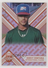 2018 Panini Elite Extra Edition Aspirations Orange 64/100 Dervy Ventura #196 hg6