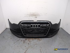 AUDI A6 SE TDI QUATTRO AUTO COMPLETE FRONT BUMPER BRILIANT BLACK LY9B 2011-2012