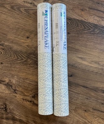 NWT Chesapeake Printworks Coleus Leaves Vinyl Wallpaper 2 Dbl Rolls 27469 Blue