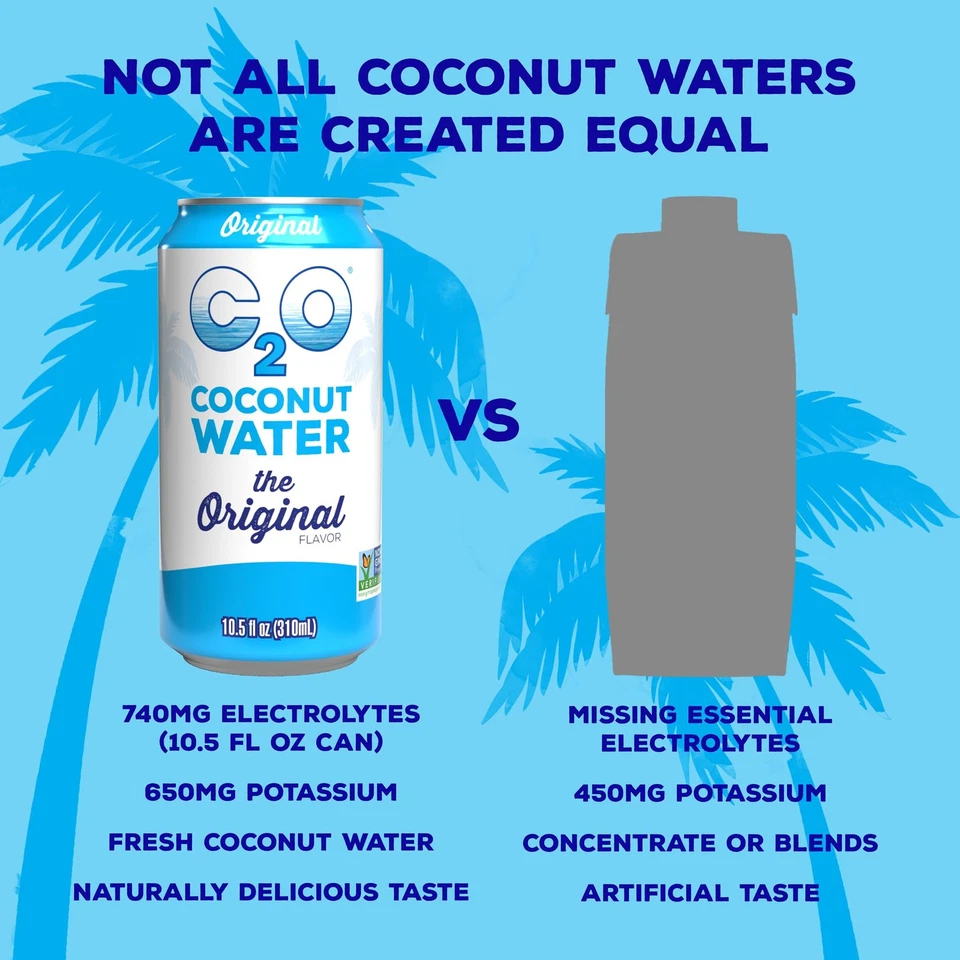 C2O  Coconut Water The Original Flavor 24Pack  Made with Fresh Coconut Water 1 - Image 4 of 4