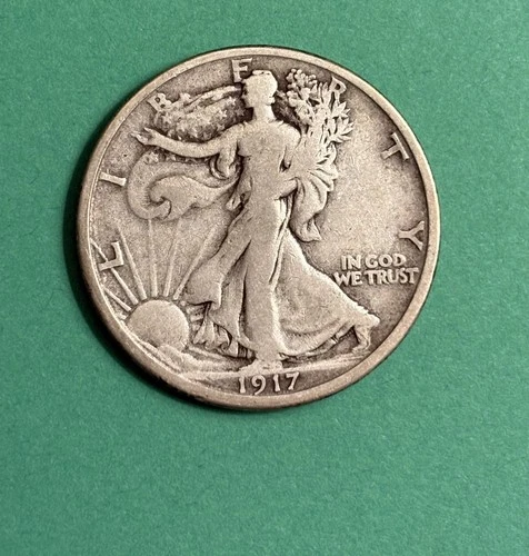 Nice , VG 1917-S Rev.  Walking Liberty Half Dollar