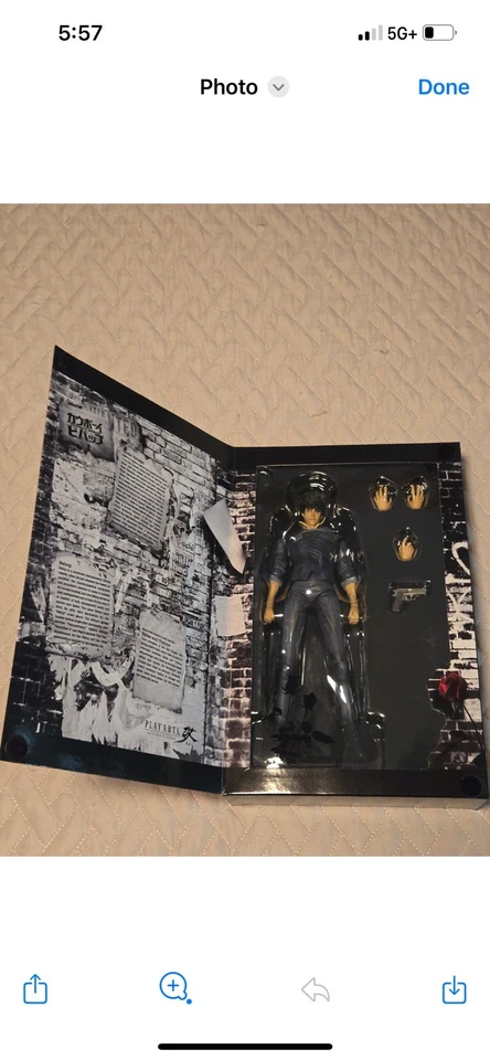 Boneco de ação Cowboy Bebop Play Arts Kai Spike Spiegel nº 1 Square Enix raro - Imagem 2 de 3