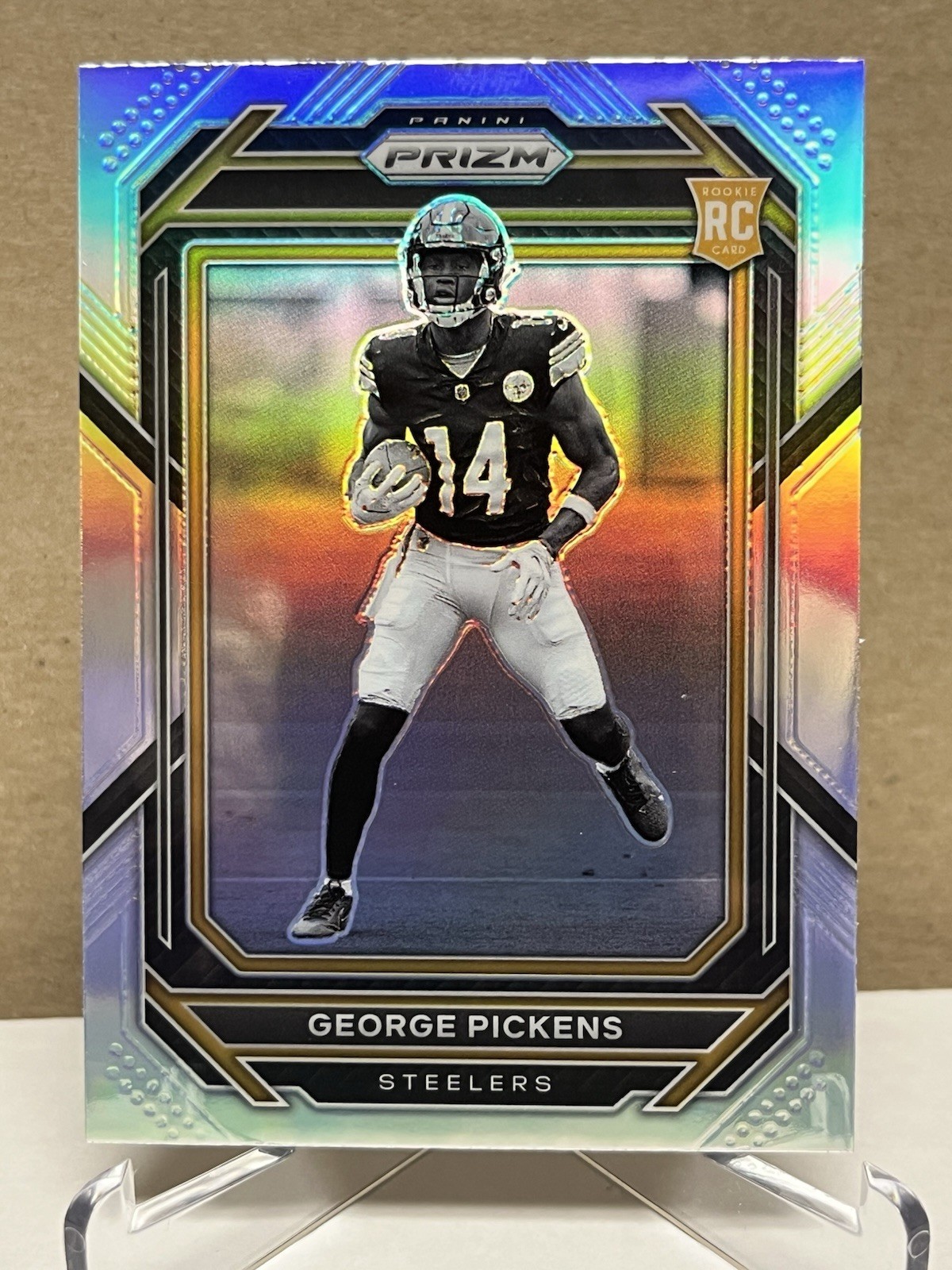 2022 Panini Prizm George Pickens Negative Silver Variation RC #329 Steelers