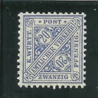 Wurttemberg (GERMANY) / 1881 / Early Issue/ Fine/ 20pf/ MNH