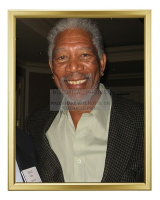 MORGAN FREEMAN FORBES MEET CONFERENCE LOS ANGELES 2006 8X10 GOLD FRAMED PHOTO