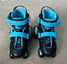 CORE Kids Adjustable Inline Skates Black/Blue UK 10-13J EU 28-32