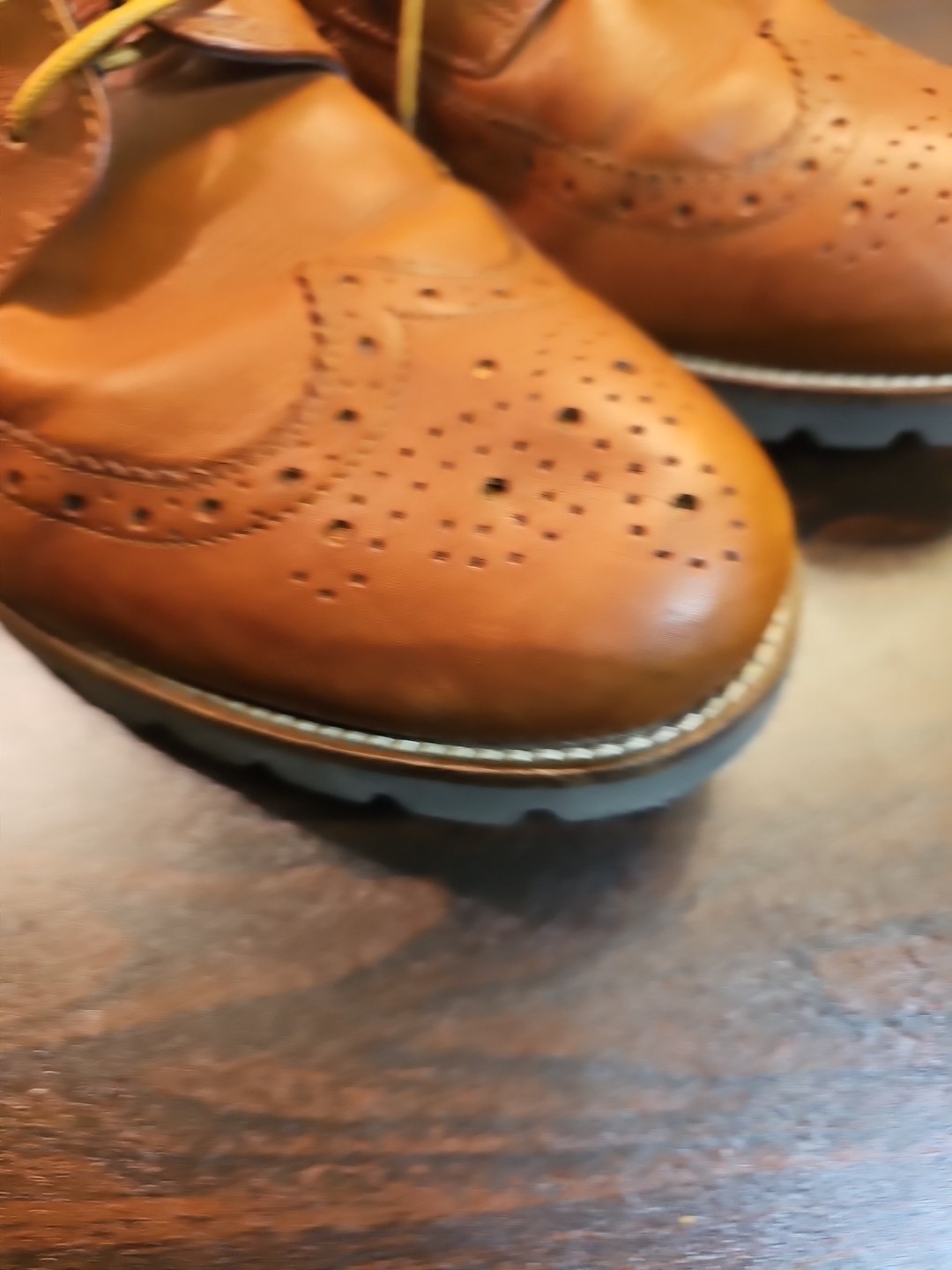 Adidas Rocksport Adiprene V74228 Men’s Size 10 Brown Leather Dress Shoes Lace-Up thumbnail 9