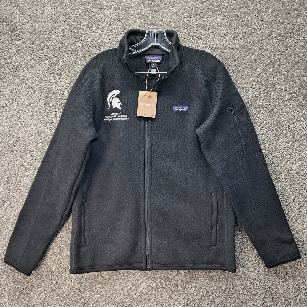 廃番　Patagonia アウターシェルパーカー　US Mサイズ　スノーボード Patagonia Women Better Sweater Jacket Black MSU Osteopathic