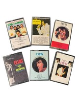 Lot of 6 Elvis Presley cassette Tapes Rock  n  Roll Vintage Music Collection