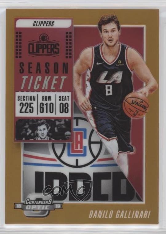 2018 Panini Contenders Optic Season Ticket Orange Prizm /49 Danilo Gallinari oj7