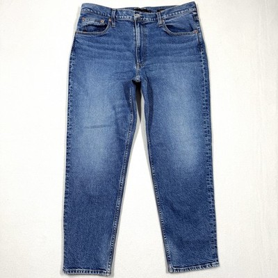 Alex Mill Jeans Womens 32 Amber Mid Rise Vintage Medium Indigo Made in USA Denim