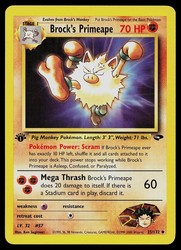 Brock's Primeape 35/132 Gym Challenge