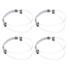 2 Pairs High Heels Shoe Straps Transparent