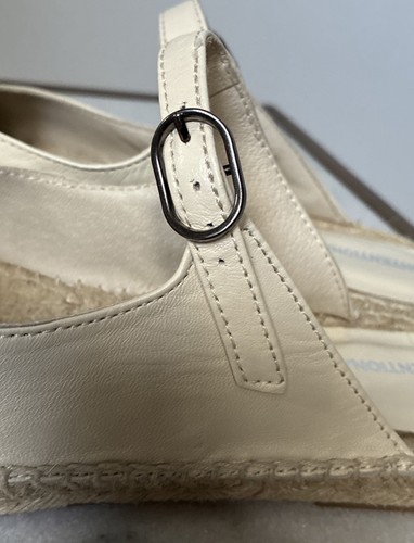 Intentionally Blank Reports Slip On Espadrille Size 36. CREAM Leather & Jute - Picture 10 of 10