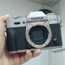 Fuji Fujifilm X-T10 XT10 16.3MP Mirrorless Digital Camera Body Silver -90 New