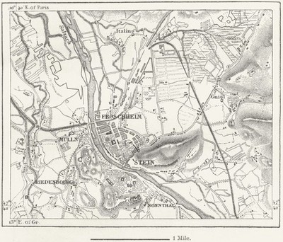 AUSTRIA. Salzburg, sketch map c1885 old antique vintage plan chart