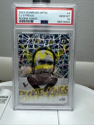 2023 Donruss Optic CJ Stroud Rookie Kings SP Rookie RC #4 Texans PSA 10
