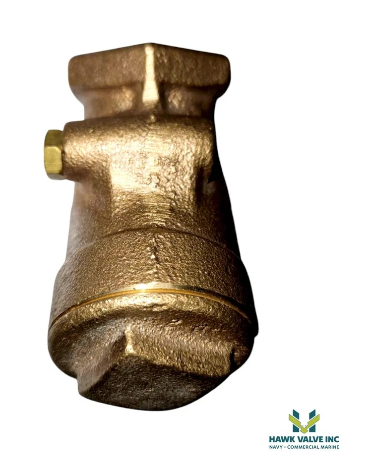 1" BRONZE CL 125 Y-PATTERN THREADED BRONZE DISC CHECK VALVE NL7300A / T-413-B - Image 4 of 4